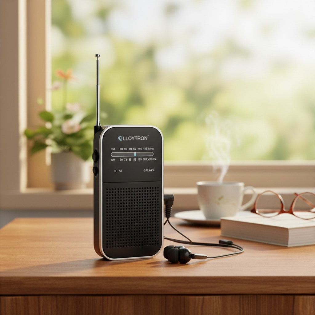 Lloytron Compact AM/FM Personal Radio (N2202BK)