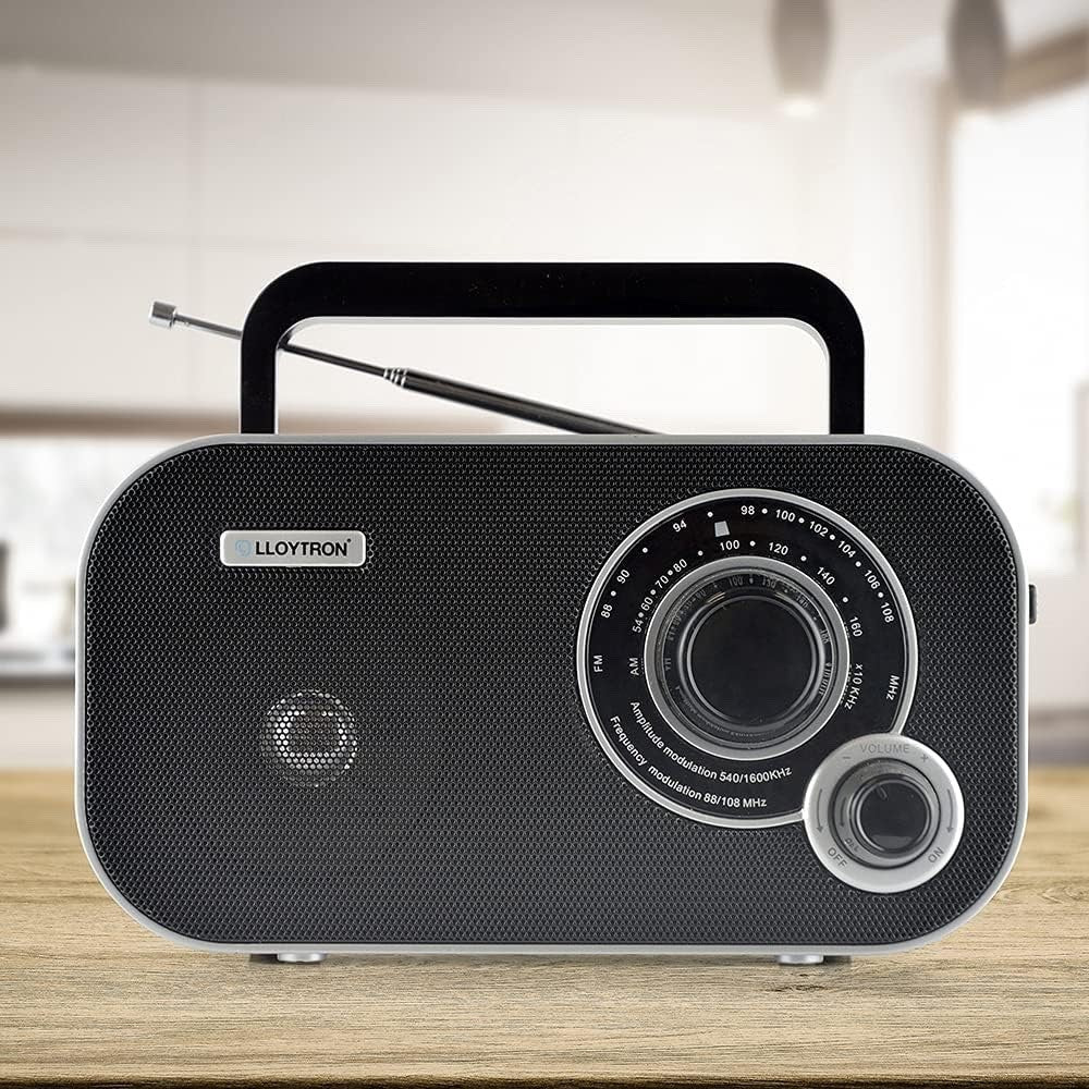 Lloytron Calypso Portable AM/FM Radio (N2405BK)