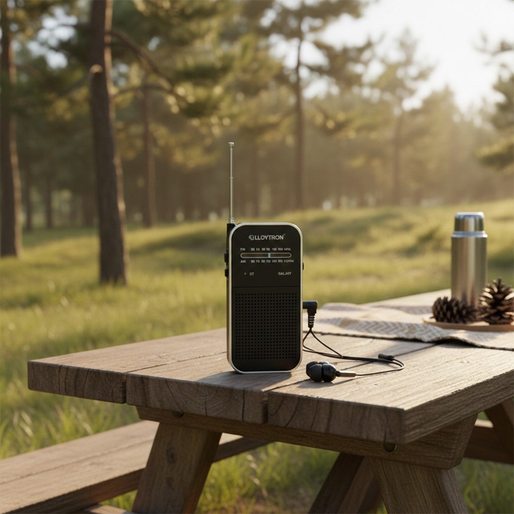 Lloytron Compact AM/FM Personal Radio (N2202BK)