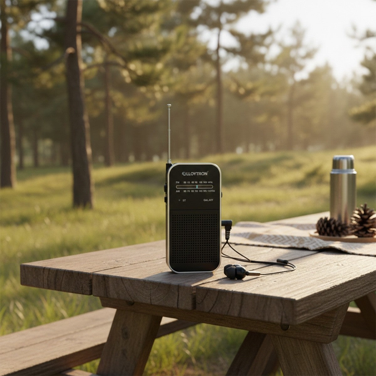 Lloytron Compact AM/FM Personal Radio (N2202BK)