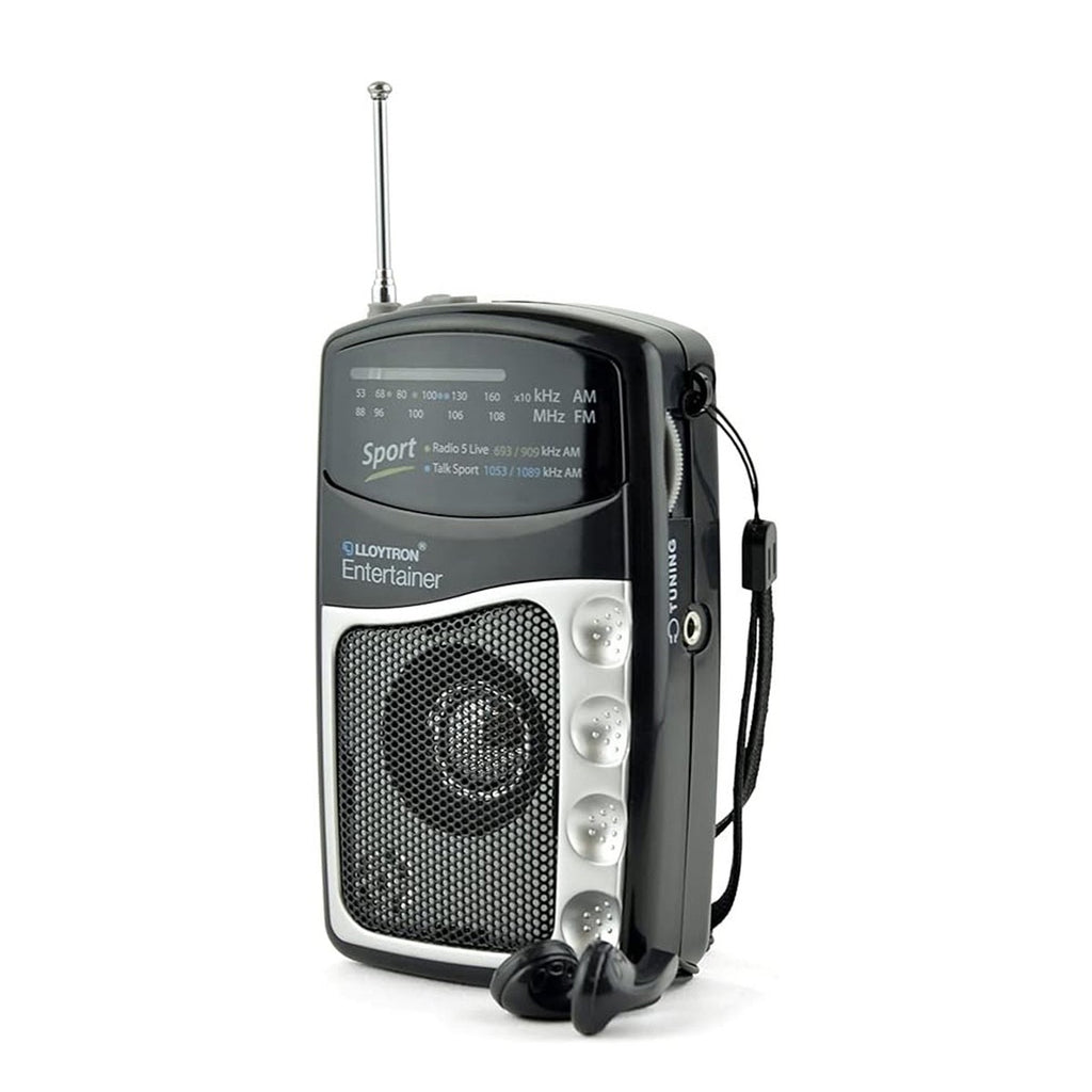 Lloytron Entertainer AM/FM Personal Sports Radio (N2201BK)