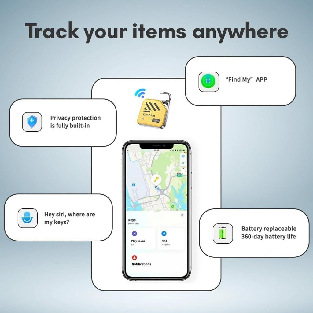 Ven-Dens Smart Bluetooth Tracker Tag (VD-TAG001) - Green