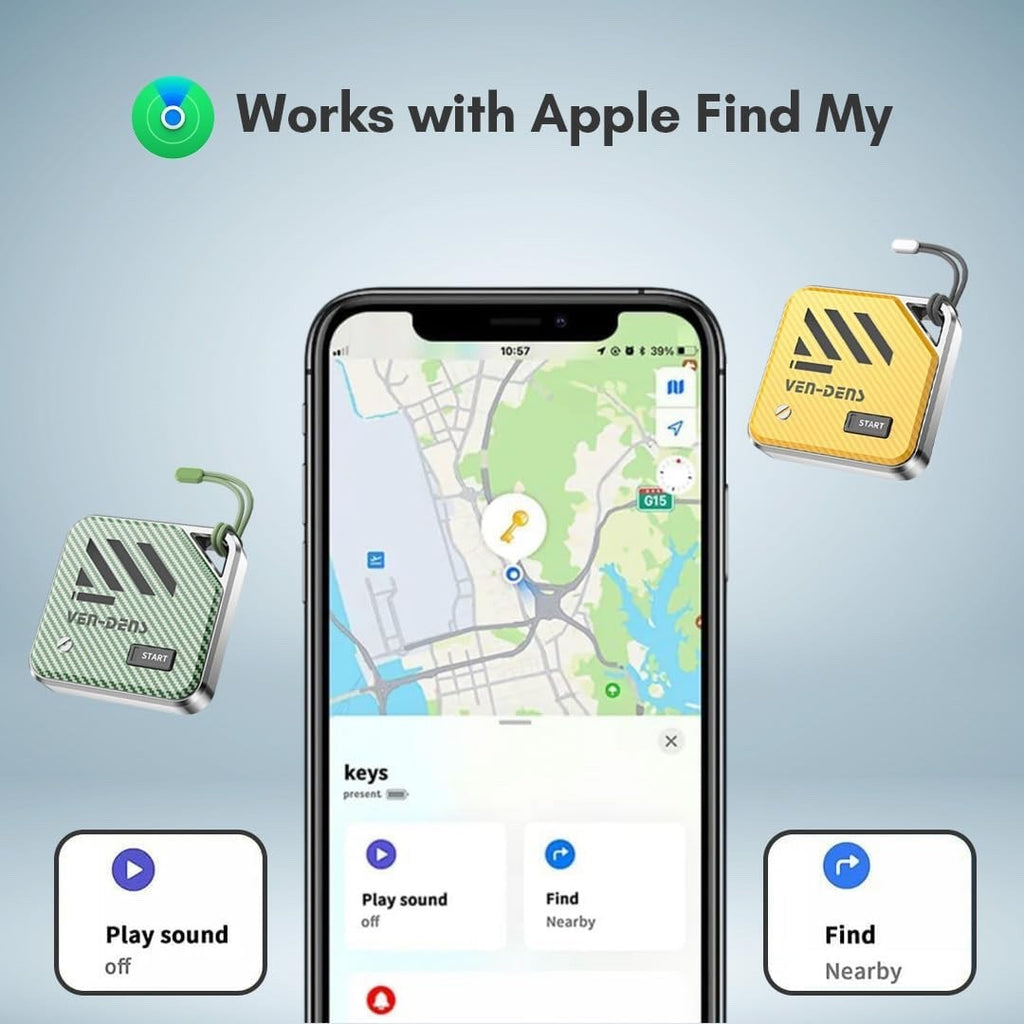 Ven-Dens Smart Bluetooth Tracker Tag (VD-TAG001) - Green