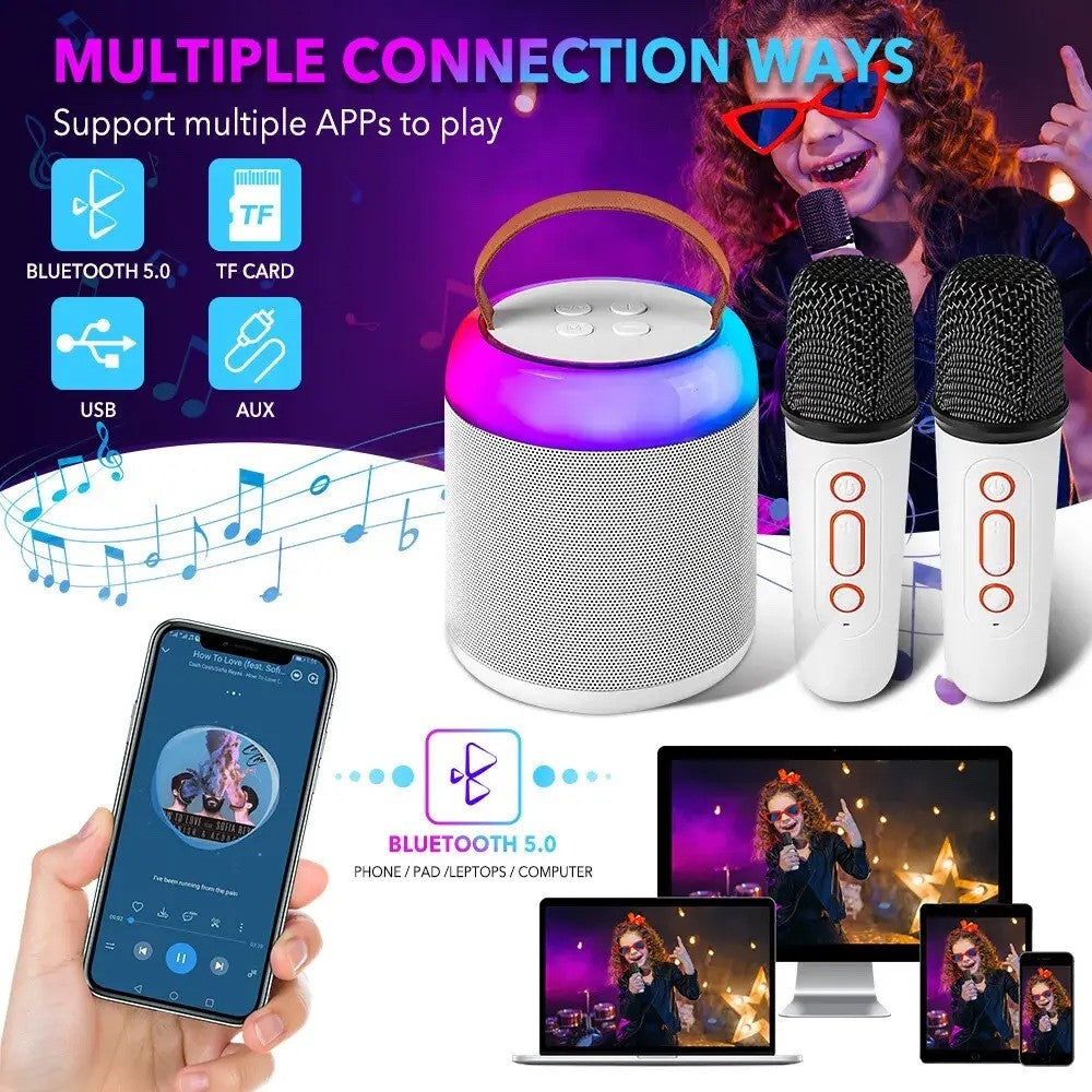 ExtraStar Portable Karaoke Speaker with 2 Microphones (KS-TM68)