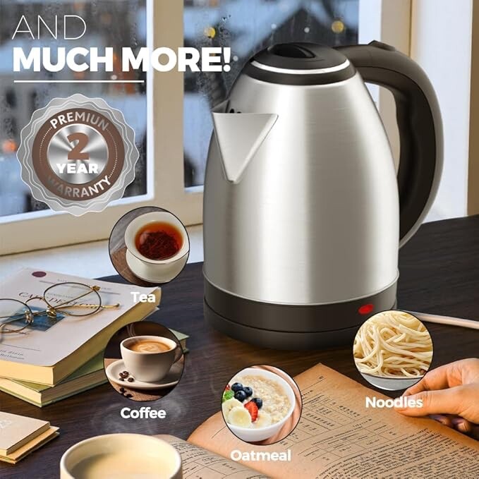 Infapower 1.8L Stainless Steel Cordless Electric Kettle (X503)