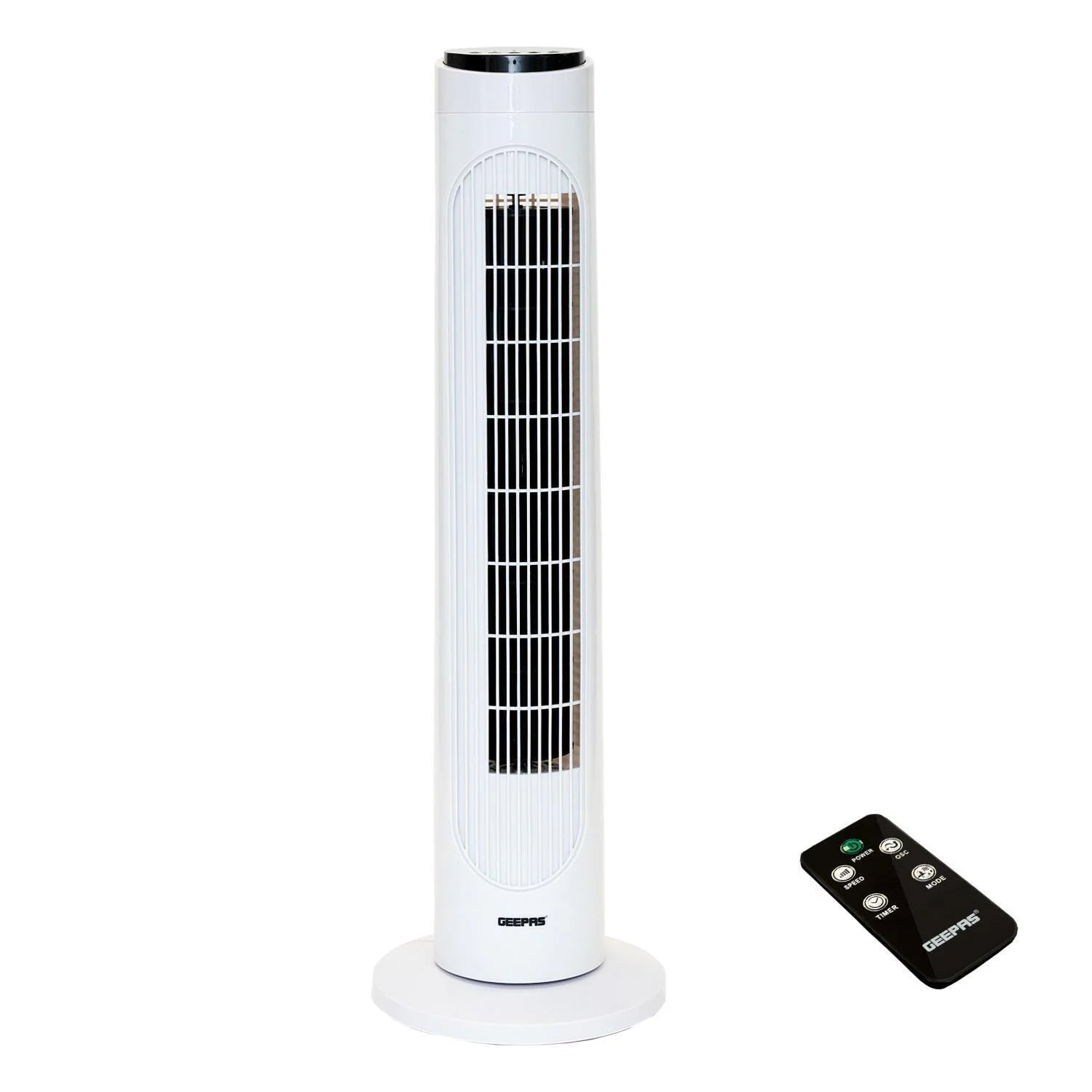 Geepas 29" Oscillating Tower Fan with Remote Control 3 Speed (GF21176)