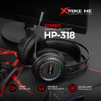 XTrike Me RGB Gaming Headset Stereo Mic for PC/PS5/Xbox (HP-318)