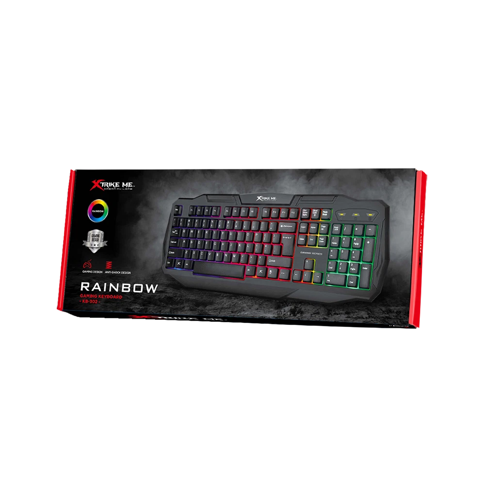 Xtrike Me KB-302 Illuminated Gaming Keyboard USB Wired