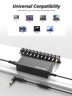 Ven-Dens 90W Universal Laptop Charger with 11 Tips (VD-UC02)