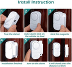 Kingavon 2-Pack Door & Window Entry Alarm Set CD101