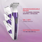 WAHL Ladies Face & Body Hair Remover 4-in-1 Battery Trimmer