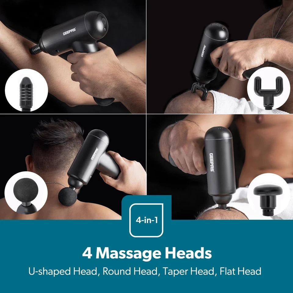 Geepas Rechargeable Handheld Massage Gun GM86081UK