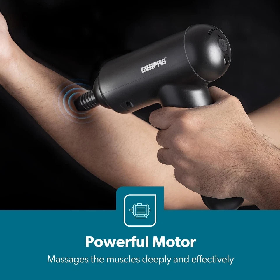 Geepas Rechargeable Handheld Massage Gun GM86081UK
