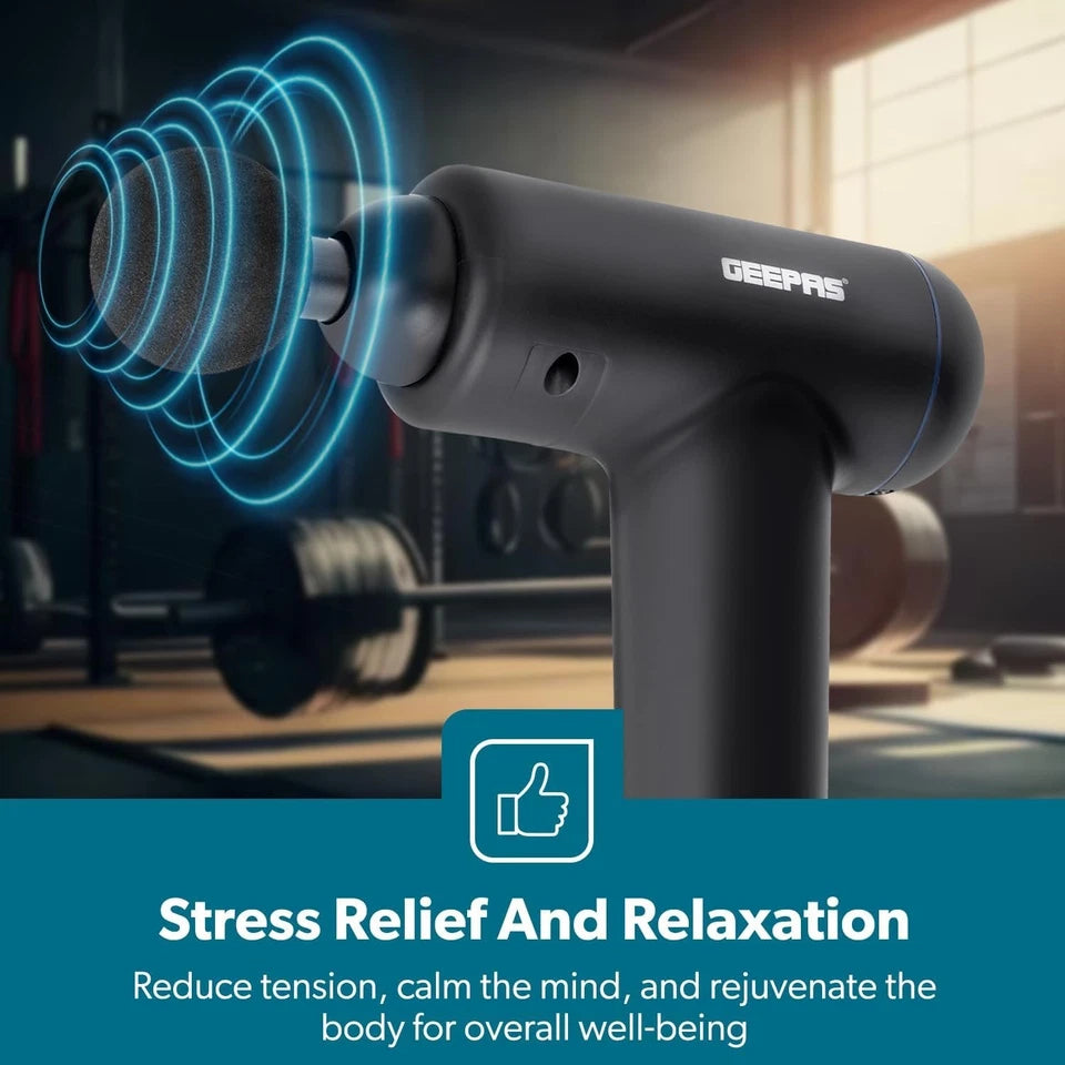 Geepas Rechargeable Handheld Massage Gun GM86081UK