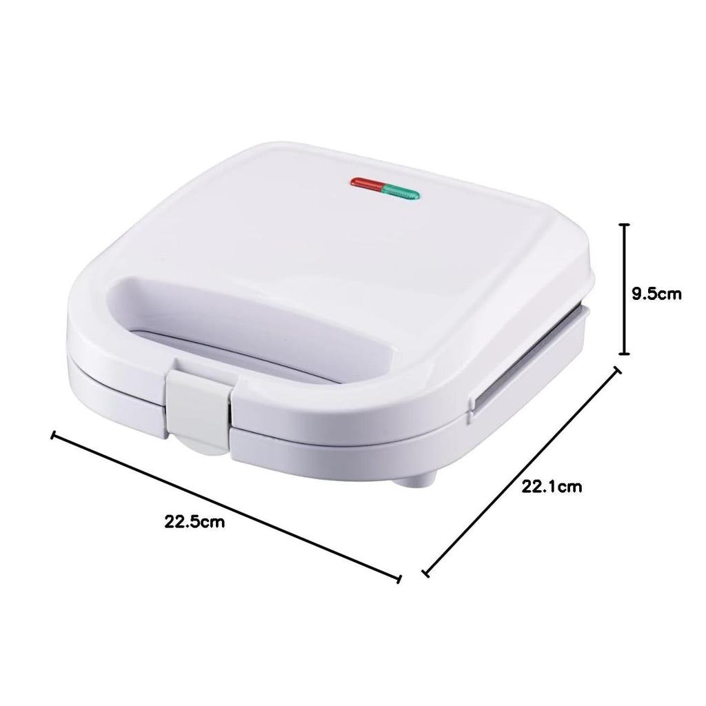 Domestic King 750W 2 Slice Sandwich Maker (DK18100) - White
