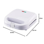 Domestic King 750W 2 Slice Sandwich Maker (DK18100) - White